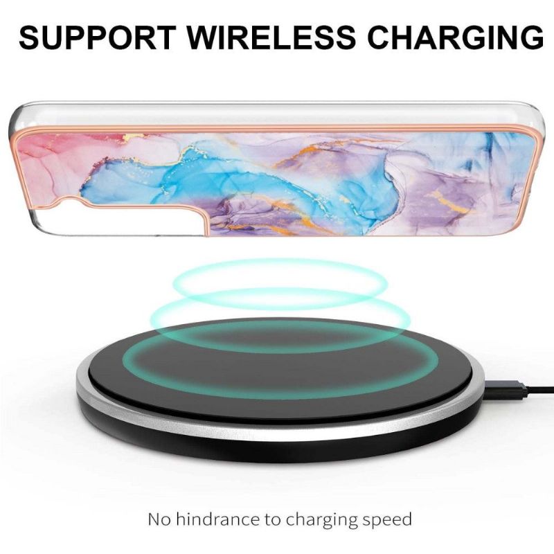 Kryt Na Samsung Galaxy S22 Plus 5G Modrý Mramor