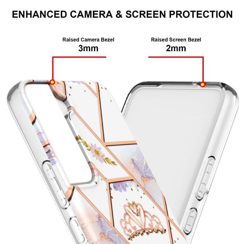 Kryt Na Samsung Galaxy S22 Plus 5G Mramor A Koruna