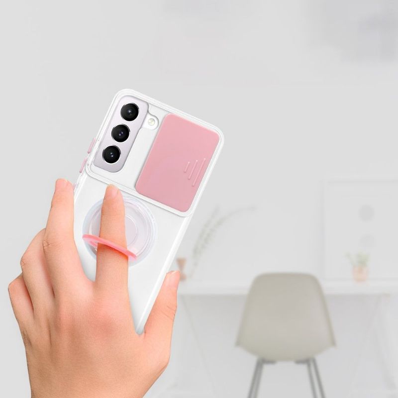 Kryt Na Samsung Galaxy S22 Plus 5G S Kroužkem A Krytem Fotoaparátu