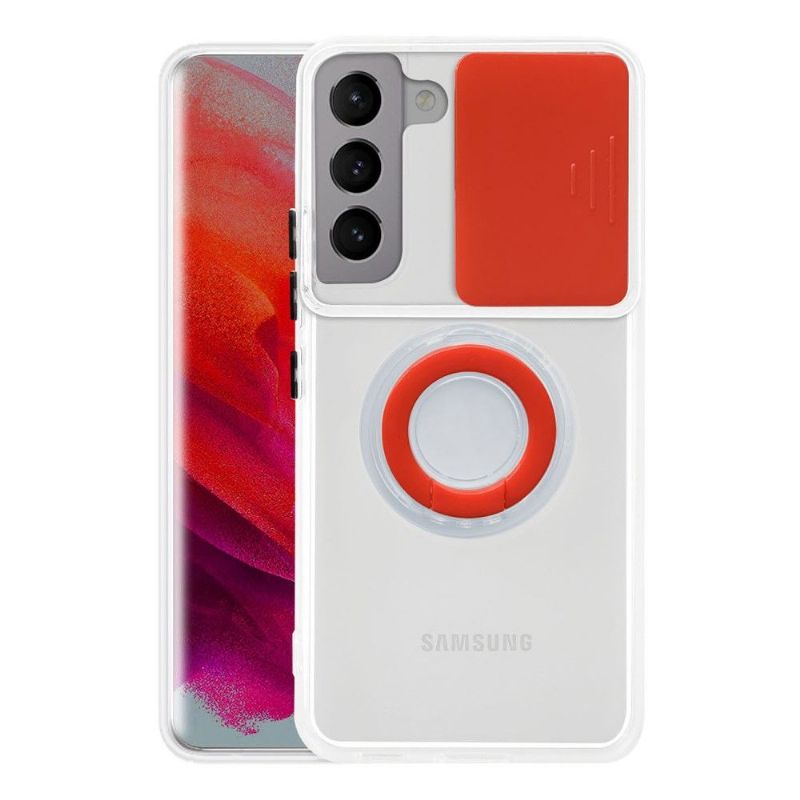 Kryt Na Samsung Galaxy S22 Plus 5G S Kroužkem A Krytem Fotoaparátu