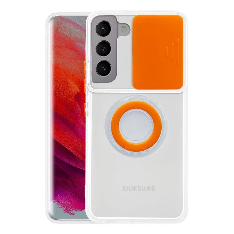 Kryt Na Samsung Galaxy S22 Plus 5G S Kroužkem A Krytem Fotoaparátu