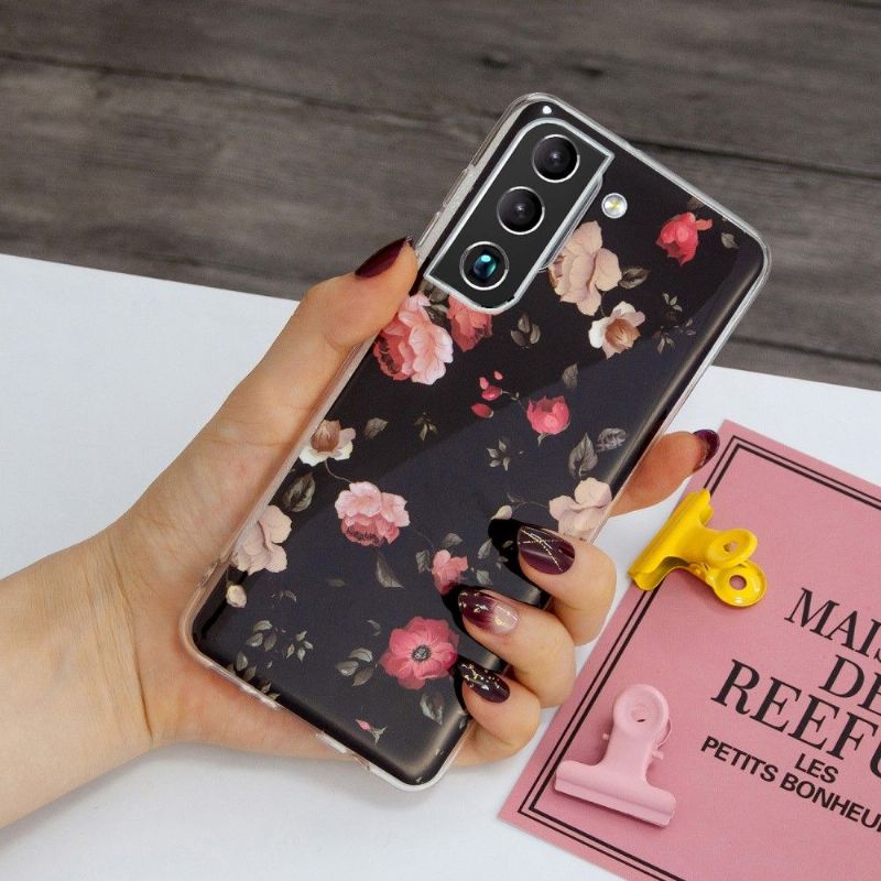 Kryt Na Samsung Galaxy S22 Plus 5G Svítící Květiny