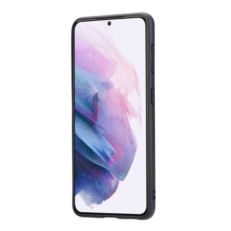 Kryty Na Mobil Na Samsung Galaxy S22 Plus 5G Držák Karet S Koženými Efekty Zoé