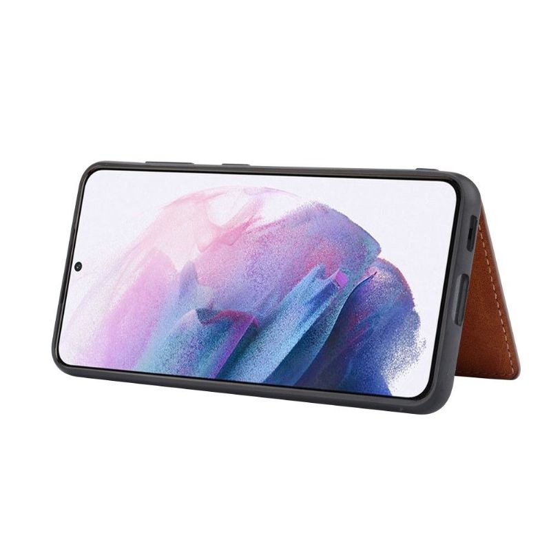 Kryty Na Mobil Na Samsung Galaxy S22 Plus 5G Držák Karet S Koženými Efekty Zoé