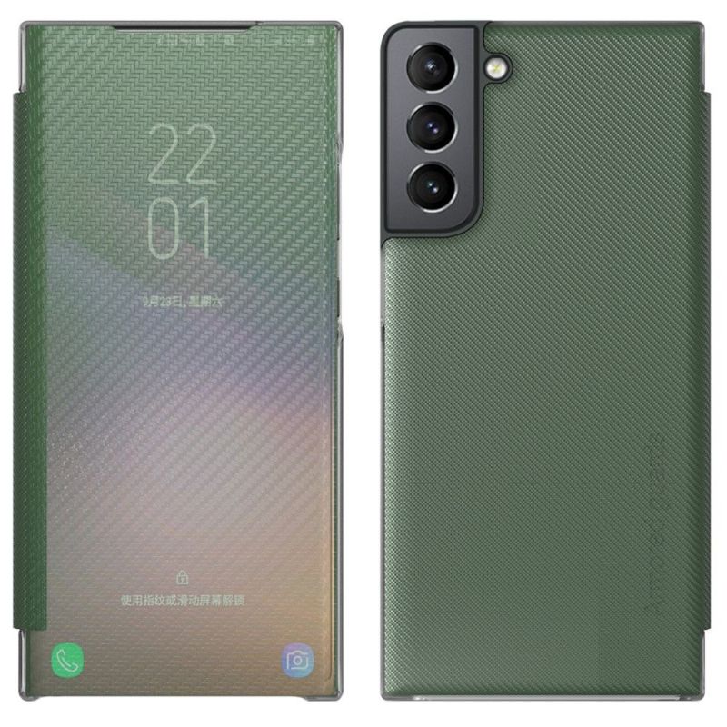 Kryty Na Mobil Na Samsung Galaxy S22 Plus 5G Flipové Pouzdro Uhlíkové Vlákno