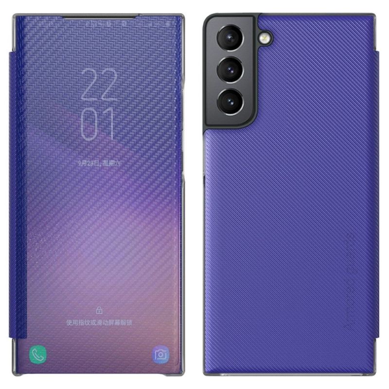 Kryty Na Mobil Na Samsung Galaxy S22 Plus 5G Flipové Pouzdro Uhlíkové Vlákno