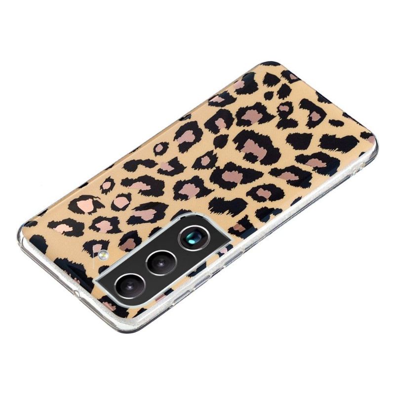 Kryty Na Mobil Na Samsung Galaxy S22 Plus 5G Silikonový Leopard