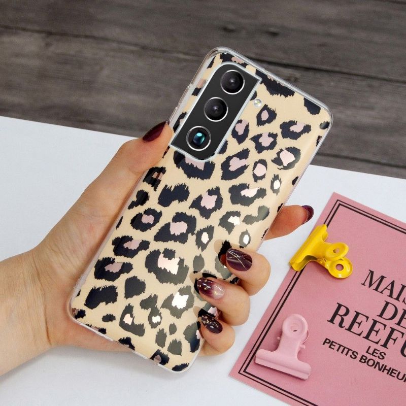 Kryty Na Mobil Na Samsung Galaxy S22 Plus 5G Silikonový Leopard