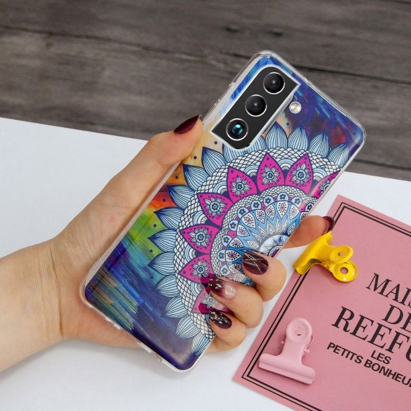 Kryty Na Mobil Na Samsung Galaxy S22 Plus 5G Svítící Barevná Mandala