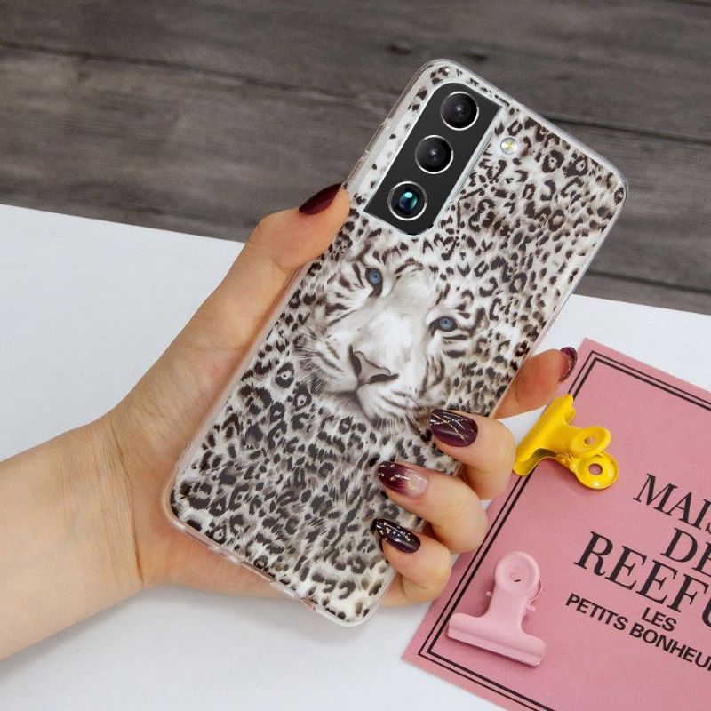 Kryty Na Mobil Na Samsung Galaxy S22 Plus 5G Světelný Sněžný Leopard