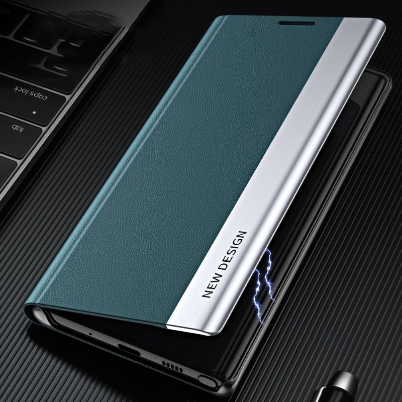 Pouzdra Na Samsung Galaxy S22 Plus 5G Obchodní Magnet S Koženým Efektem