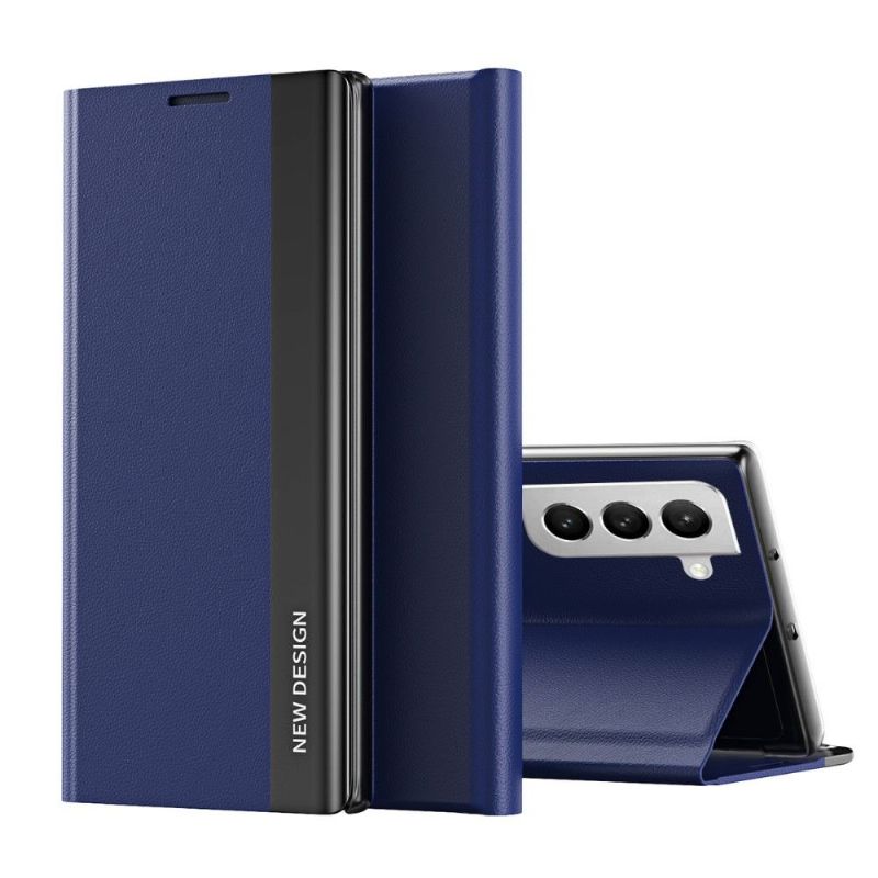 Pouzdra Na Samsung Galaxy S22 Plus 5G Obchodní Magnet S Koženým Efektem