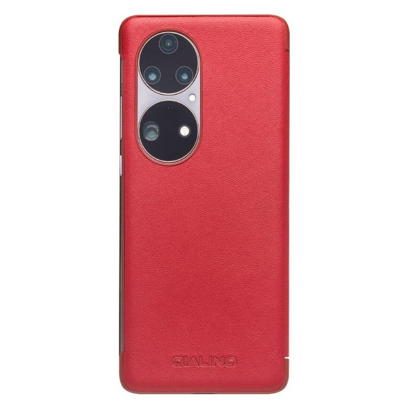 Flipové Pouzdro Na Huawei P50 Pro Kožené Pouzdro Kožené Okno