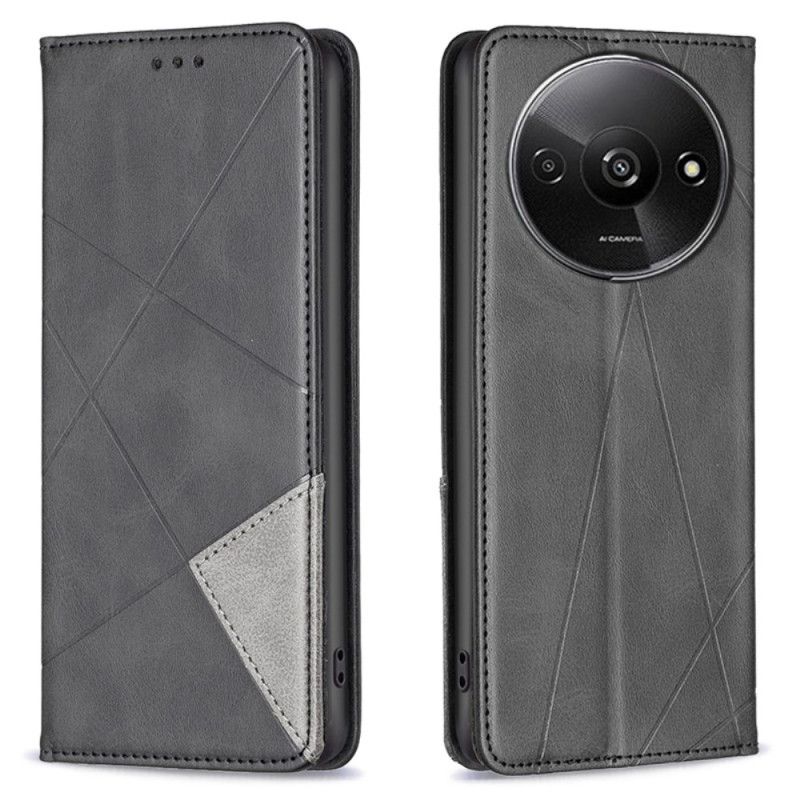 Kožené Pouzdro Folio Poco C61 Geometrický Vzor