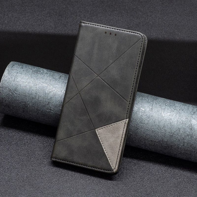 Kožené Pouzdro Folio Poco C61 Geometrický Vzor
