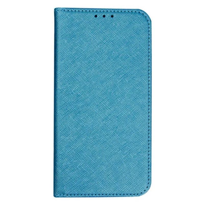 Kožené Pouzdro Folio Poco C61 Křížová Textura