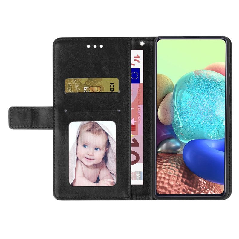 Kožený Kryt Na Poco C61 Design Popruhu Y