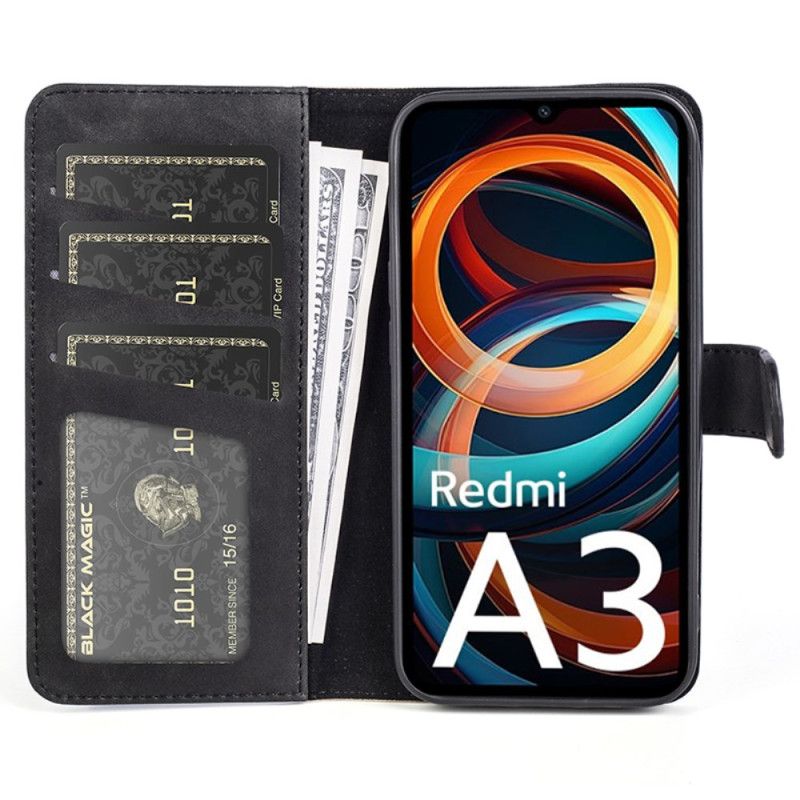 Kožený Kryt Na Poco C61 Dvoubarevný Design
