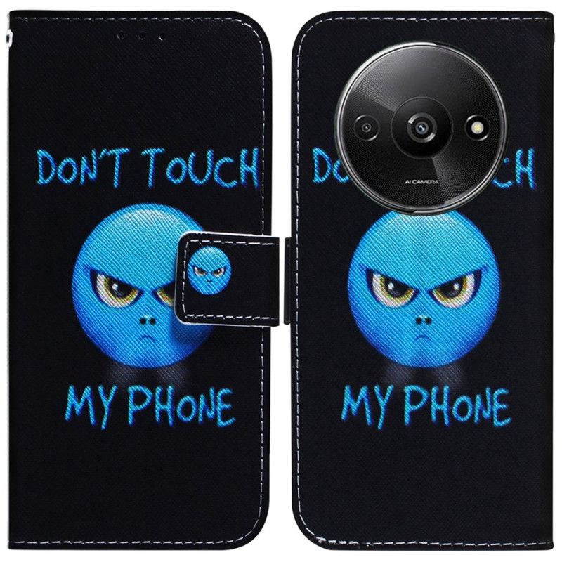 Kožený Kryt Na Poco C61 Telefon Emoji