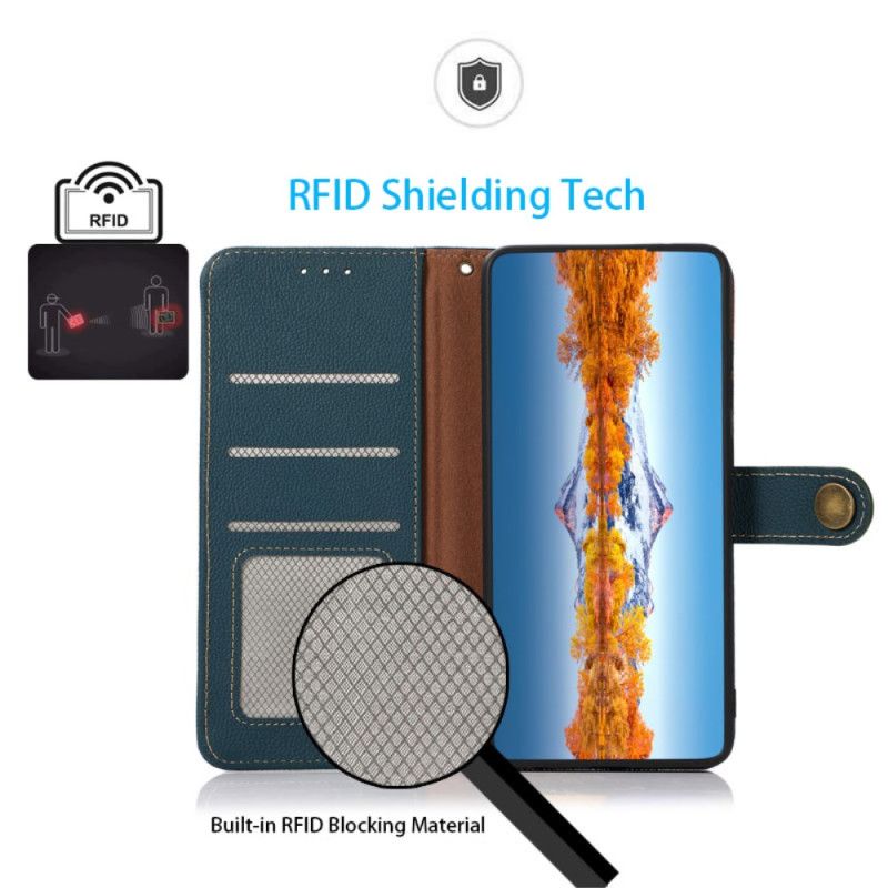 Kožený Kryt Poco C61 Blokovací Peněženka Rfid Khazneh