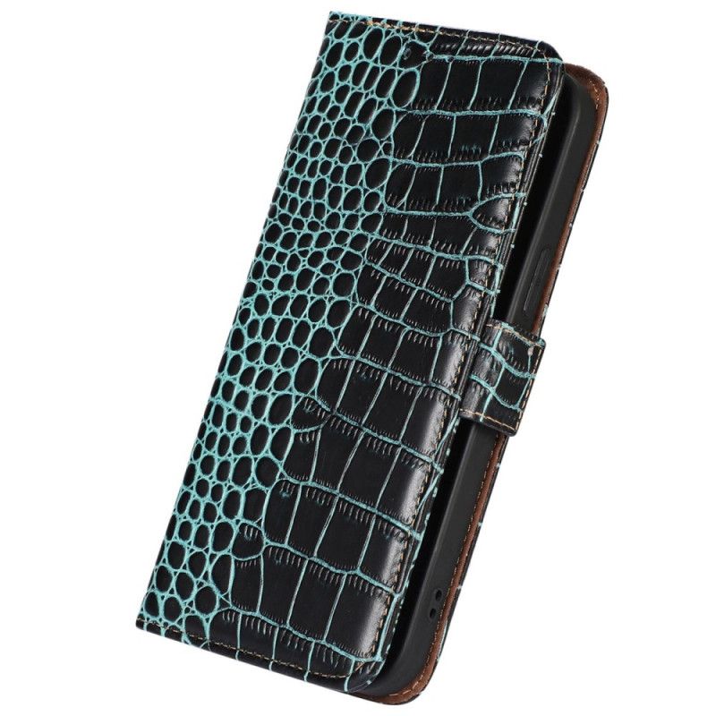 Kožený Kryt Poco C61 Krokodýlí Textura Kůže