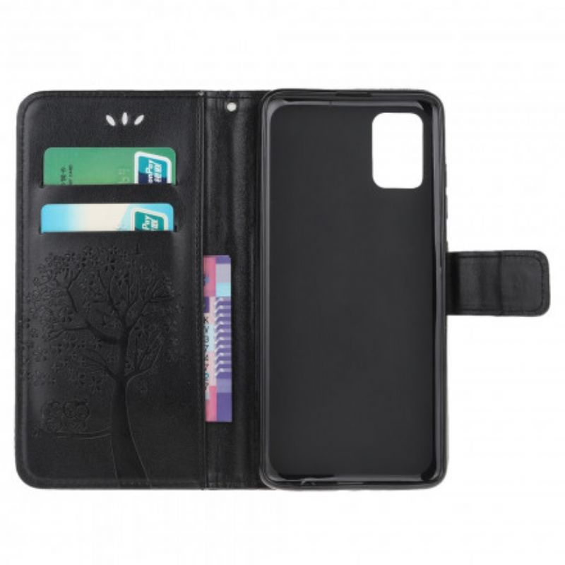 Flipové Pouzdro Na Moto G100 Na Lana Tanga Strom A Sovy