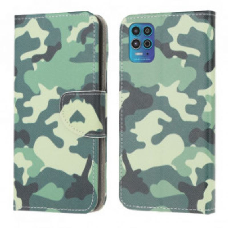 Flipové Pouzdro Na Moto G100 Vojenská Kamufláž