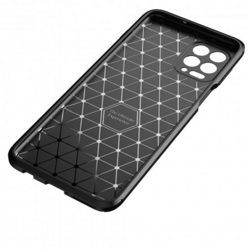 Kryt Na Moto G100 Flexibilní Textura Uhlíkových Vláken