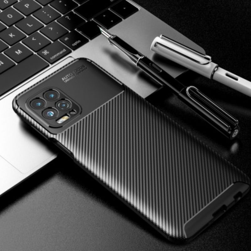 Kryt Na Moto G100 Flexibilní Textura Uhlíkových Vláken