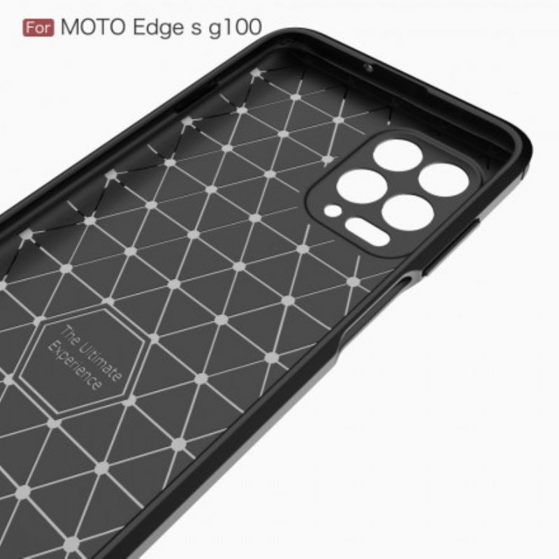 Kryt Na Moto G100 Kartáčované Uhlíkové Vlákno