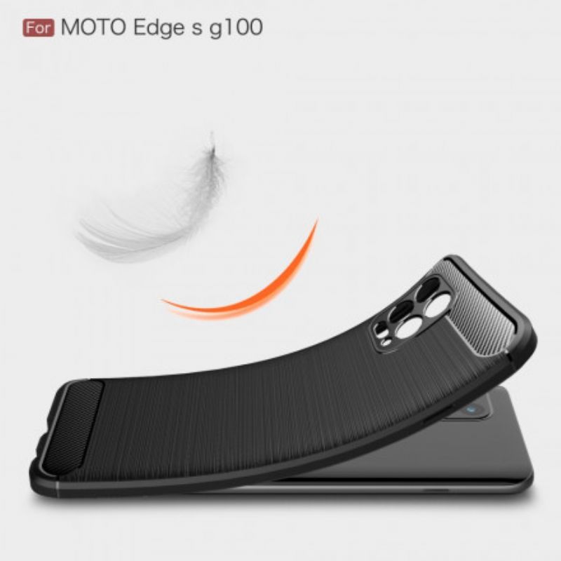 Kryt Na Moto G100 Kartáčované Uhlíkové Vlákno