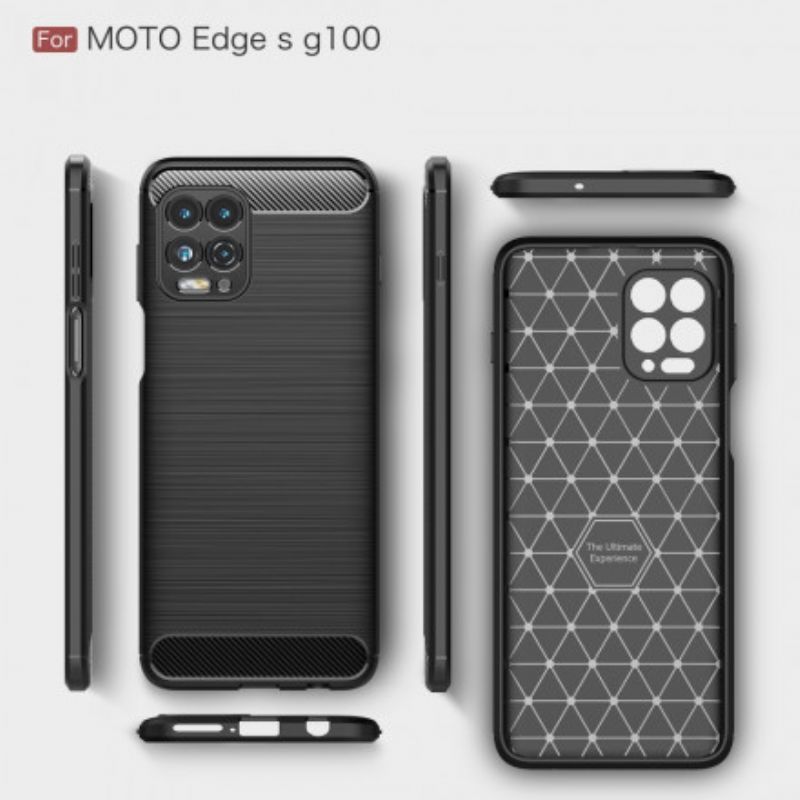 Kryt Na Moto G100 Kartáčované Uhlíkové Vlákno