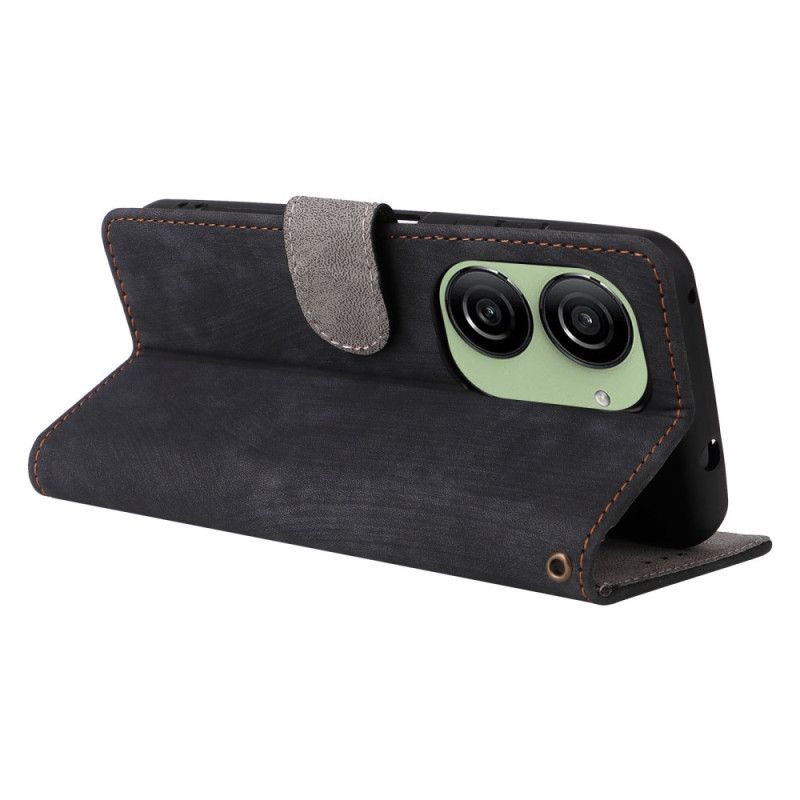 Kožený Kryt Asus Zenfone 10 Rfid Semišový Efekt