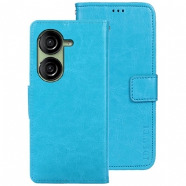 Peněženková Pouzdra Asus Zenfone 10 Idewei Retro Umělá Kůže