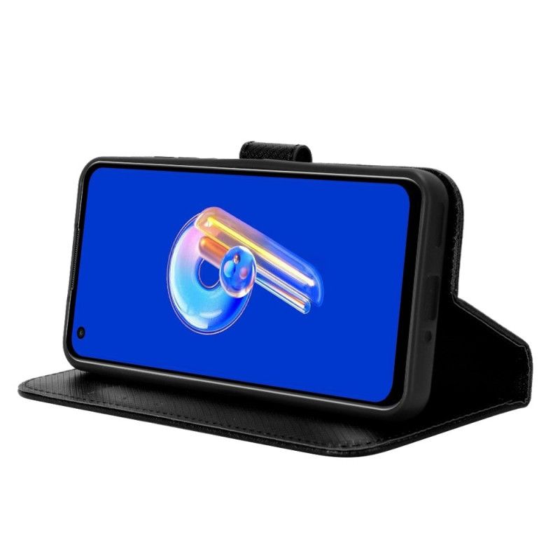 Peněženková Pouzdra Asus Zenfone 10 Kryty Na Mobil Šňůrka Na Krk S Diamantovou Texturou