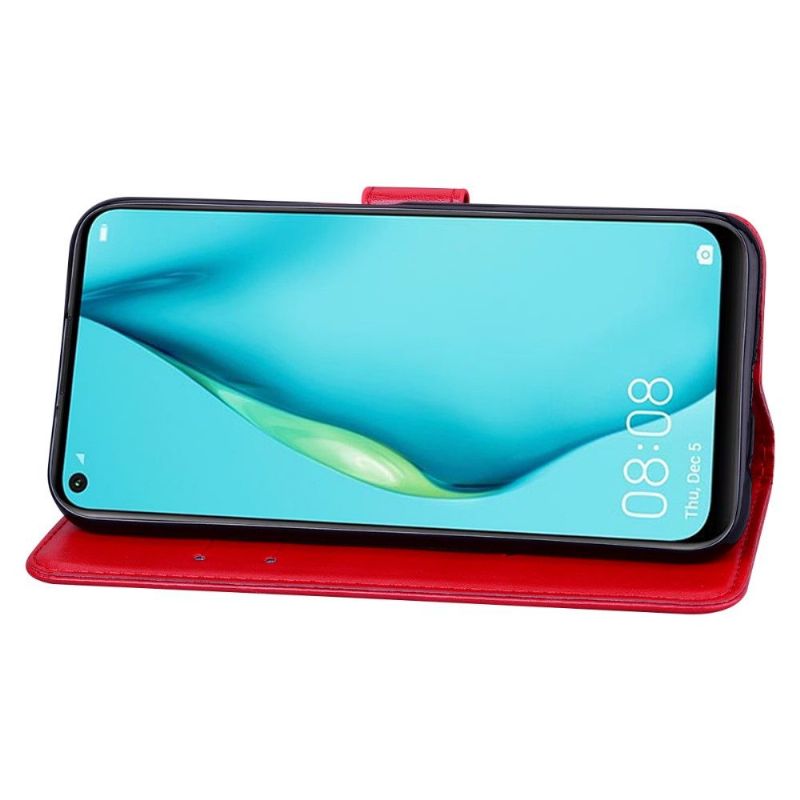 Flipové Pouzdro Na Huawei P40 Lite E Růže Ražená