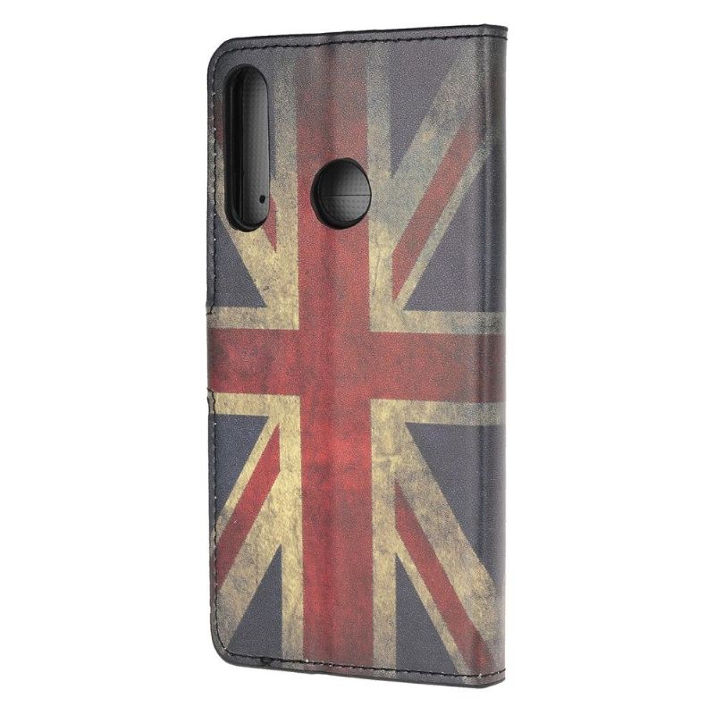 Kožené Pouzdro Na Huawei P40 Lite E Vintage Anglická Vlajka