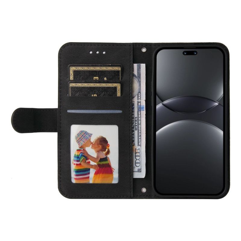 Kožený Kryt Huawei Nova 13 Pro Dekorativní Nýt A Šňůrka