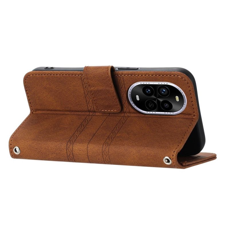 Kožený Kryt Huawei Nova 13 Pro Dvojitý Vlys