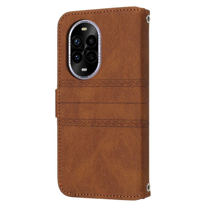 Kožený Kryt Huawei Nova 13 Pro Dvojitý Vlys