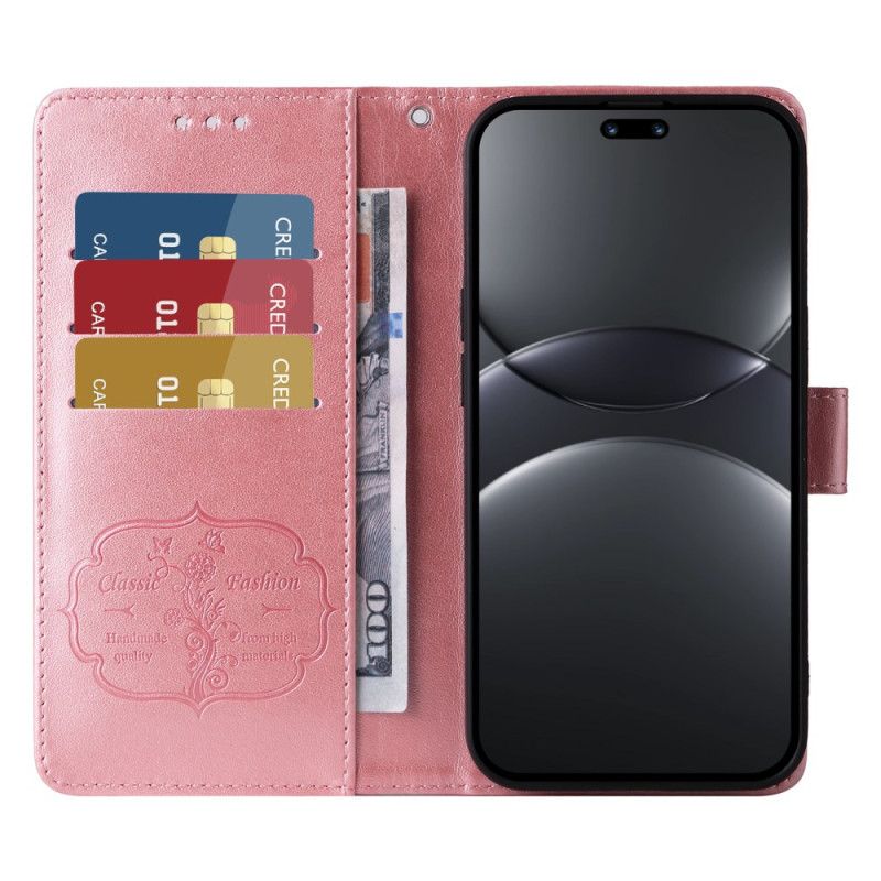 Kožený Kryt Na Huawei Nova 13 Pro Květinový Vzor