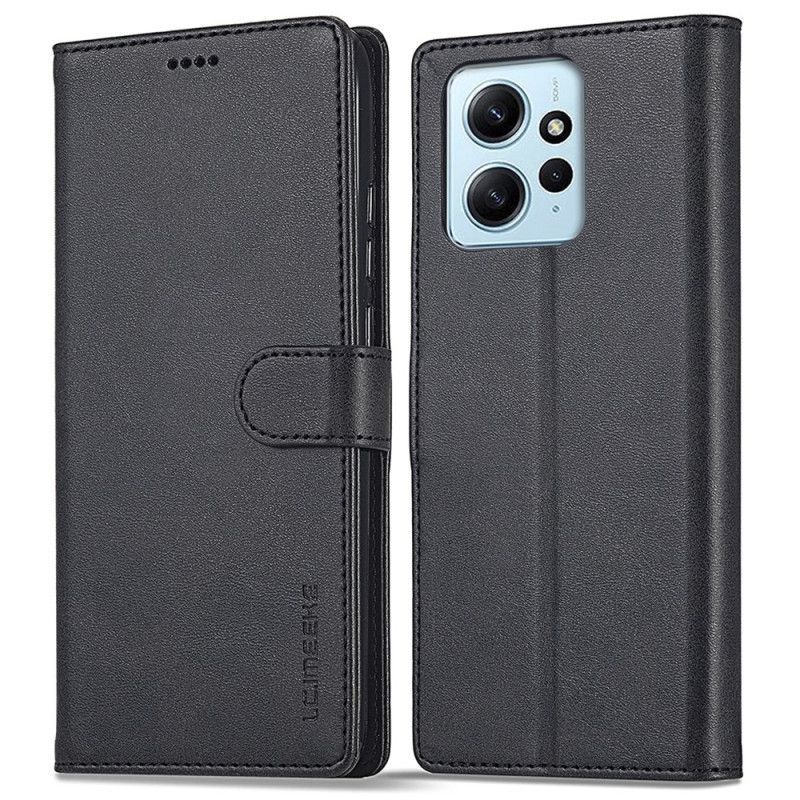 Flipové Pouzdro Na Xiaomi Redmi Note 12 4G Kožený Efekt Lc.imeeke
