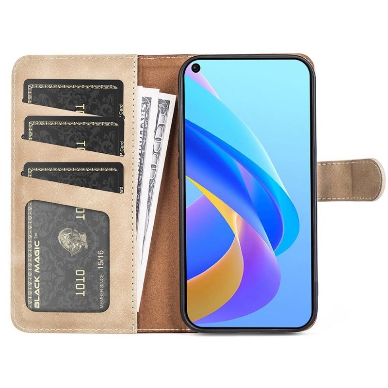 Flipové Pouzdro Na Realme 9i Kožené Pouzdro Bicolor Folio Stand