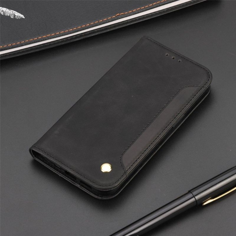 Flipové Pouzdro Na Realme 9i Kožené Pouzdro Obchodní Folio Z Umělé Kůže