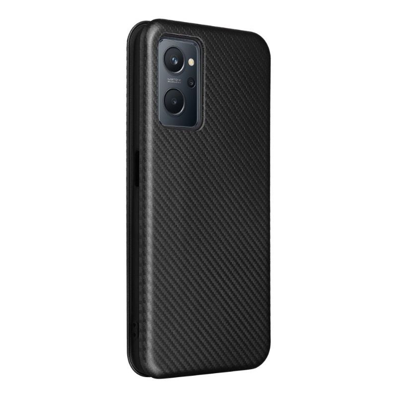 Flipové Pouzdro Na Realme 9i Koženka Z Uhlíkových Vláken