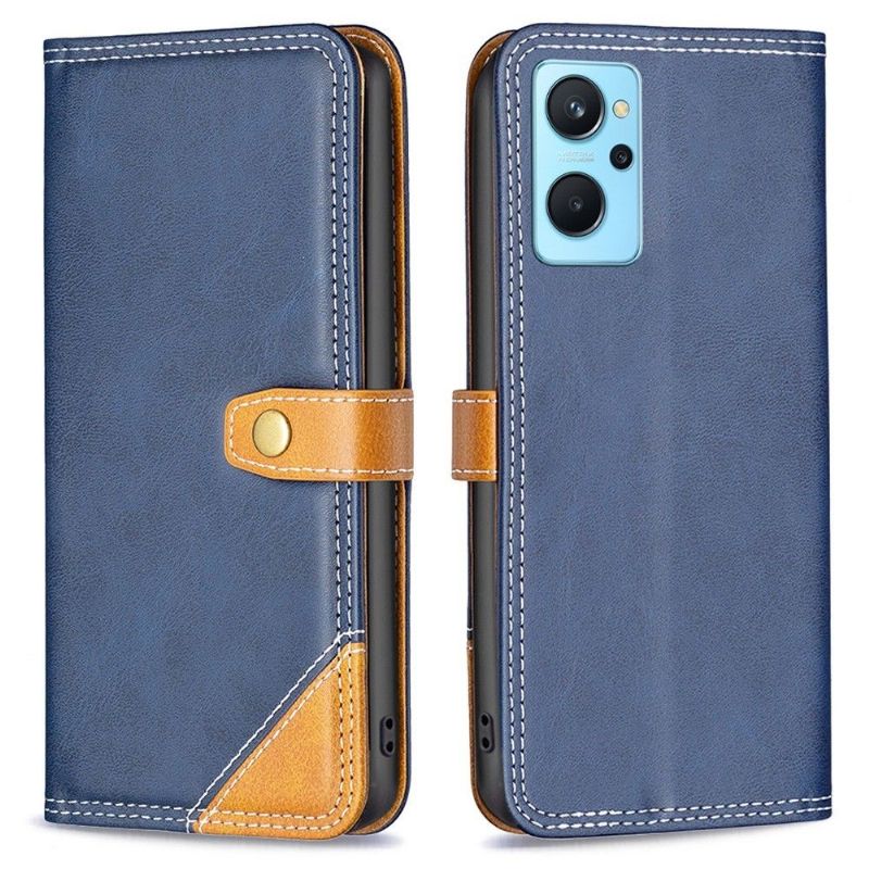Flipové Pouzdro Na Realme 9i Odkryté Švy Binfen Series-8