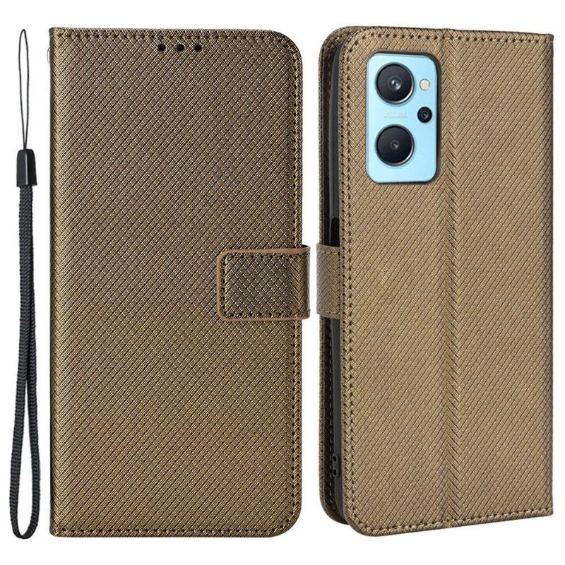 Flipové Pouzdro Na Realme 9i Texturovaná Umělá Kůže Hudson