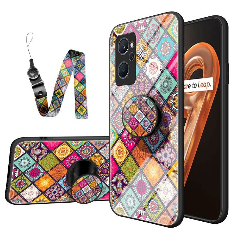 Kryt Na Realme 9i Mandalový Kaleidoskop Se Stojanem