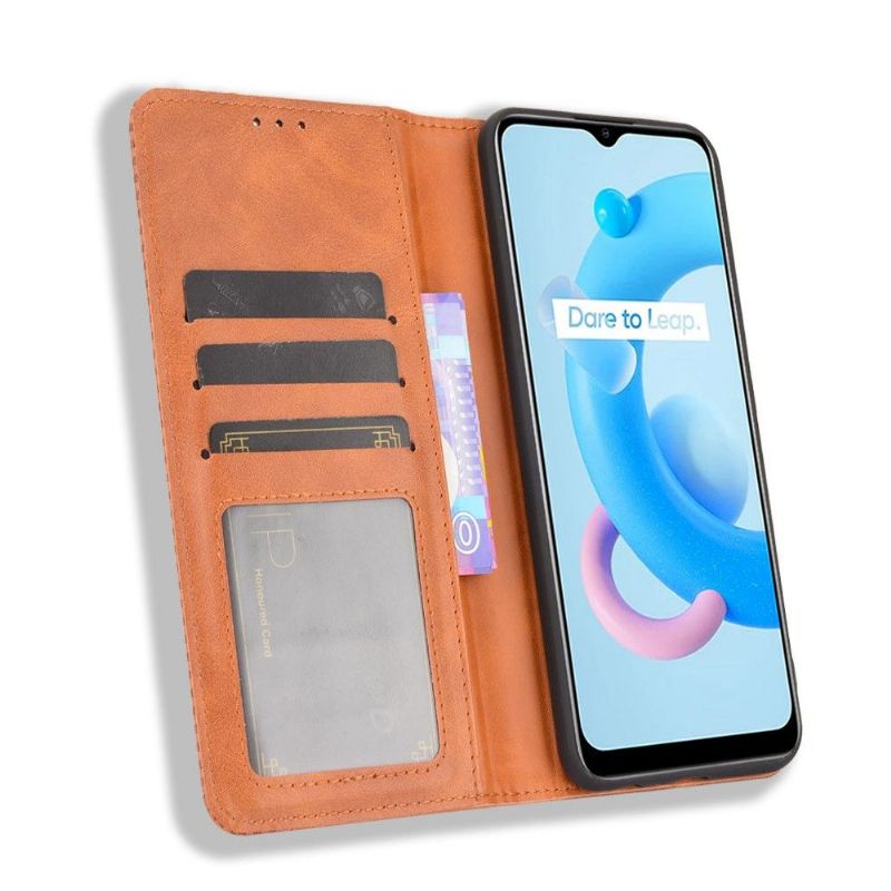Pouzdra Na Realme C11 2021 Kůže Ve Stylu Cirénius
