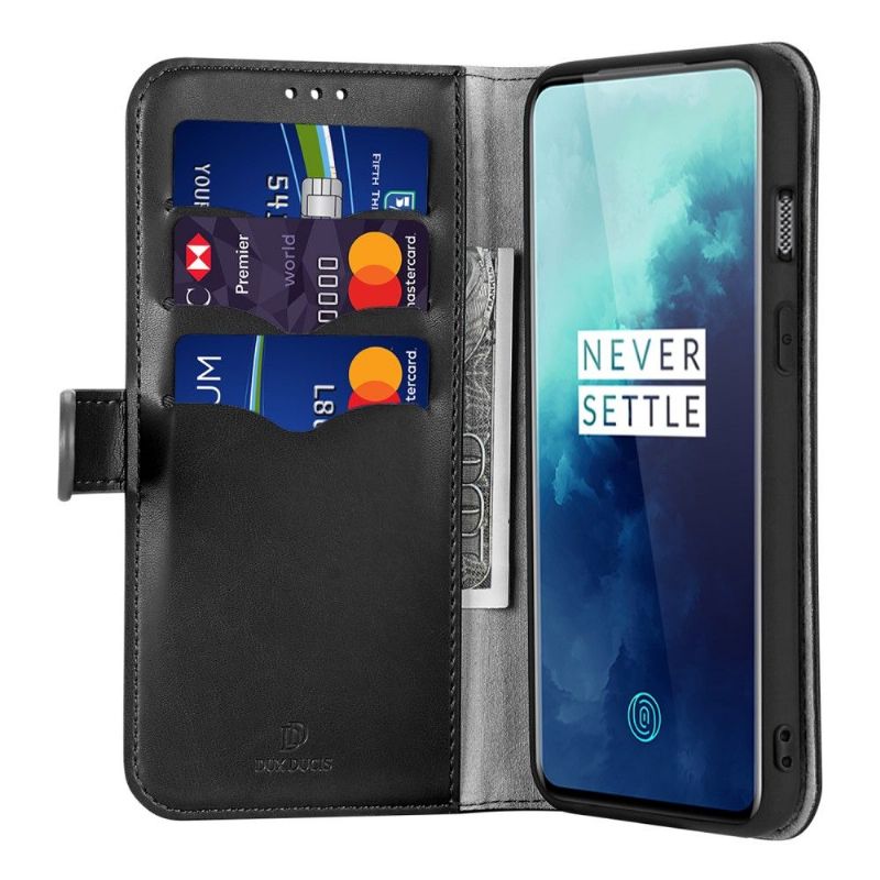 Flipové Pouzdro Na OnePlus 7T Pro Kado Series Černá Imitace Kůže